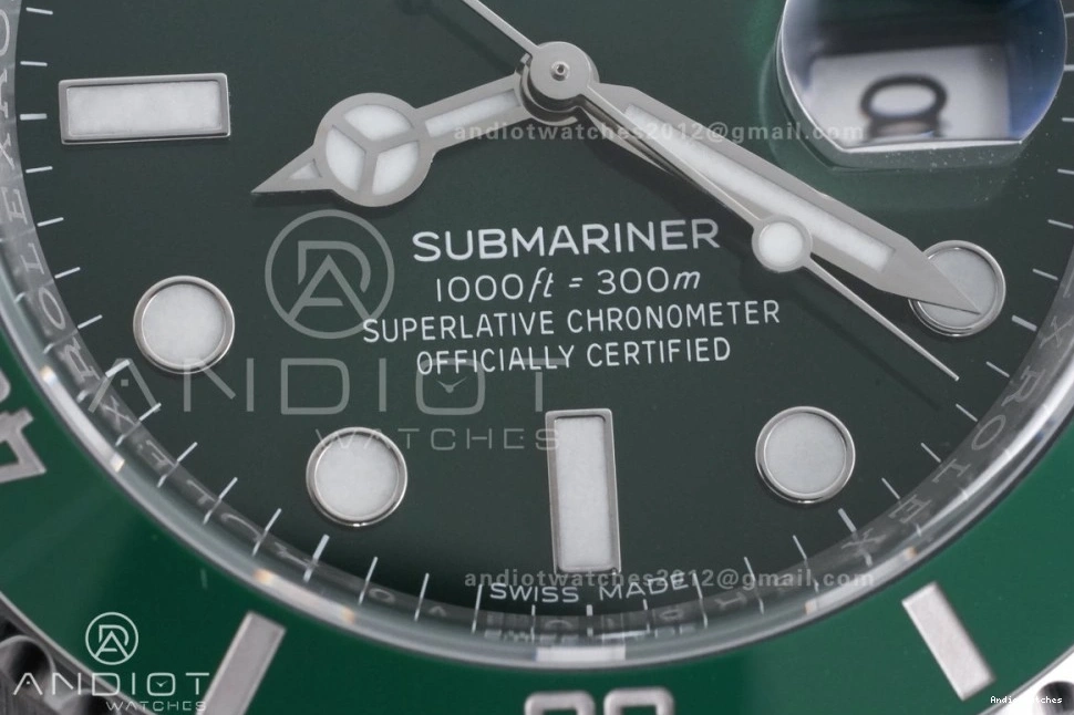 Sporty SA 1:1 Best 1125 904L Green Edition 116610 On Submariner SS LV Clean Hulk Ceramic Bracelet 0524